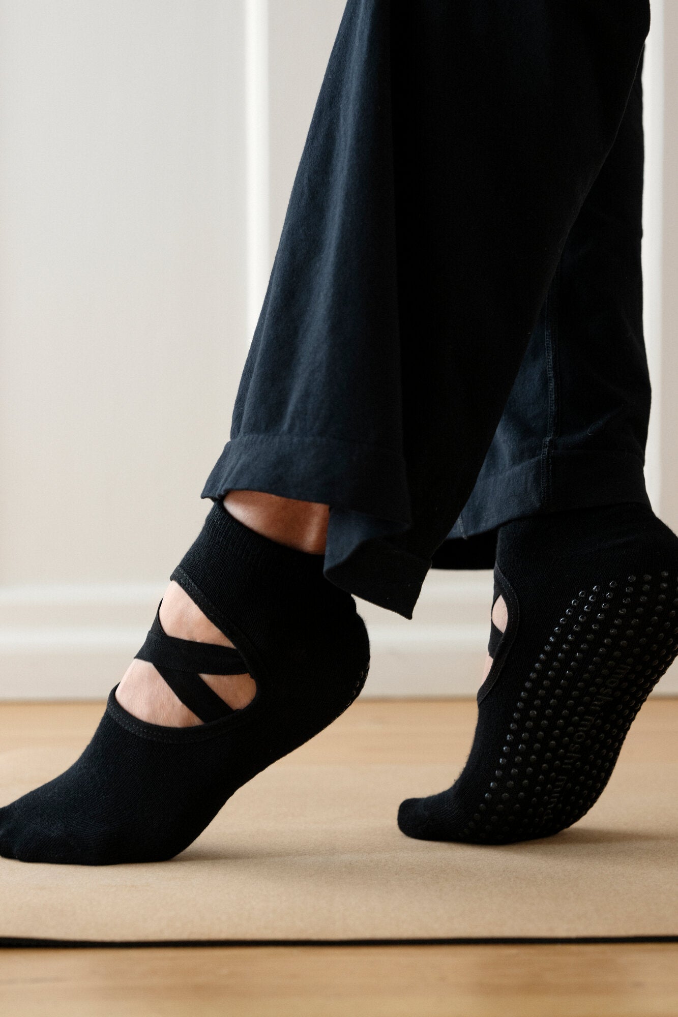 Mind Anti Slip ballerinastrømper - sort